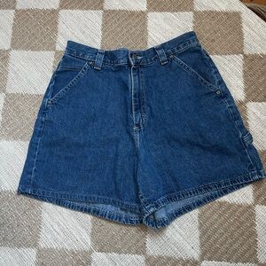 Vintage Riders by Lee Dark Blue High-Waist Denim Shorts